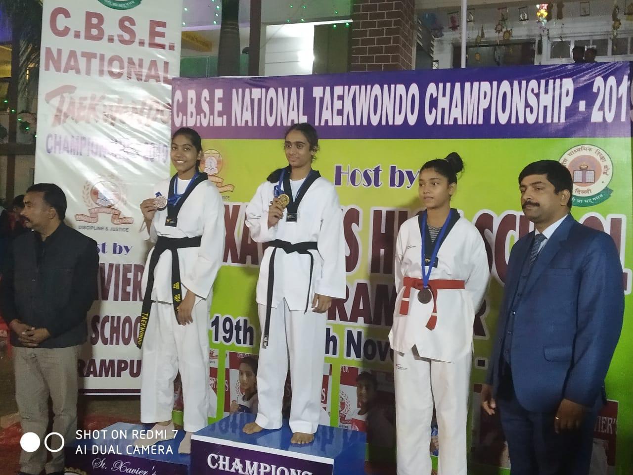 Sanskar student wins Silver medal in CBSE National Taekwondo Championship
